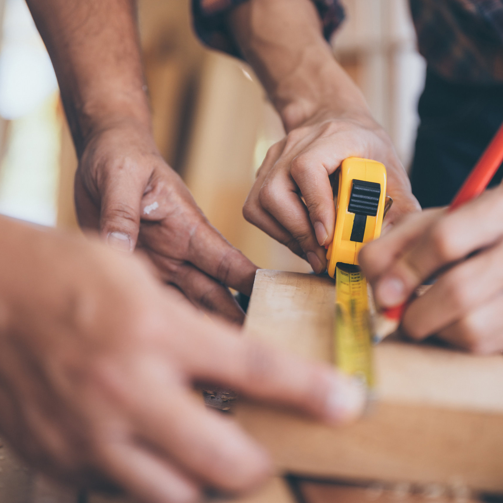 measuring timber