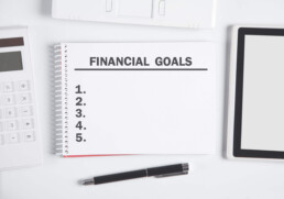 blank paper for setting financial goals