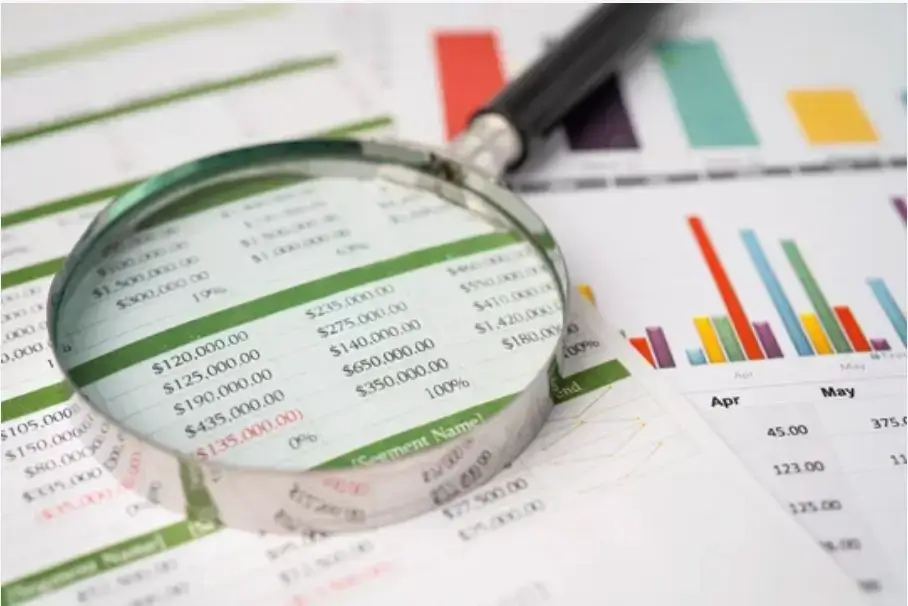 looking at paperwork