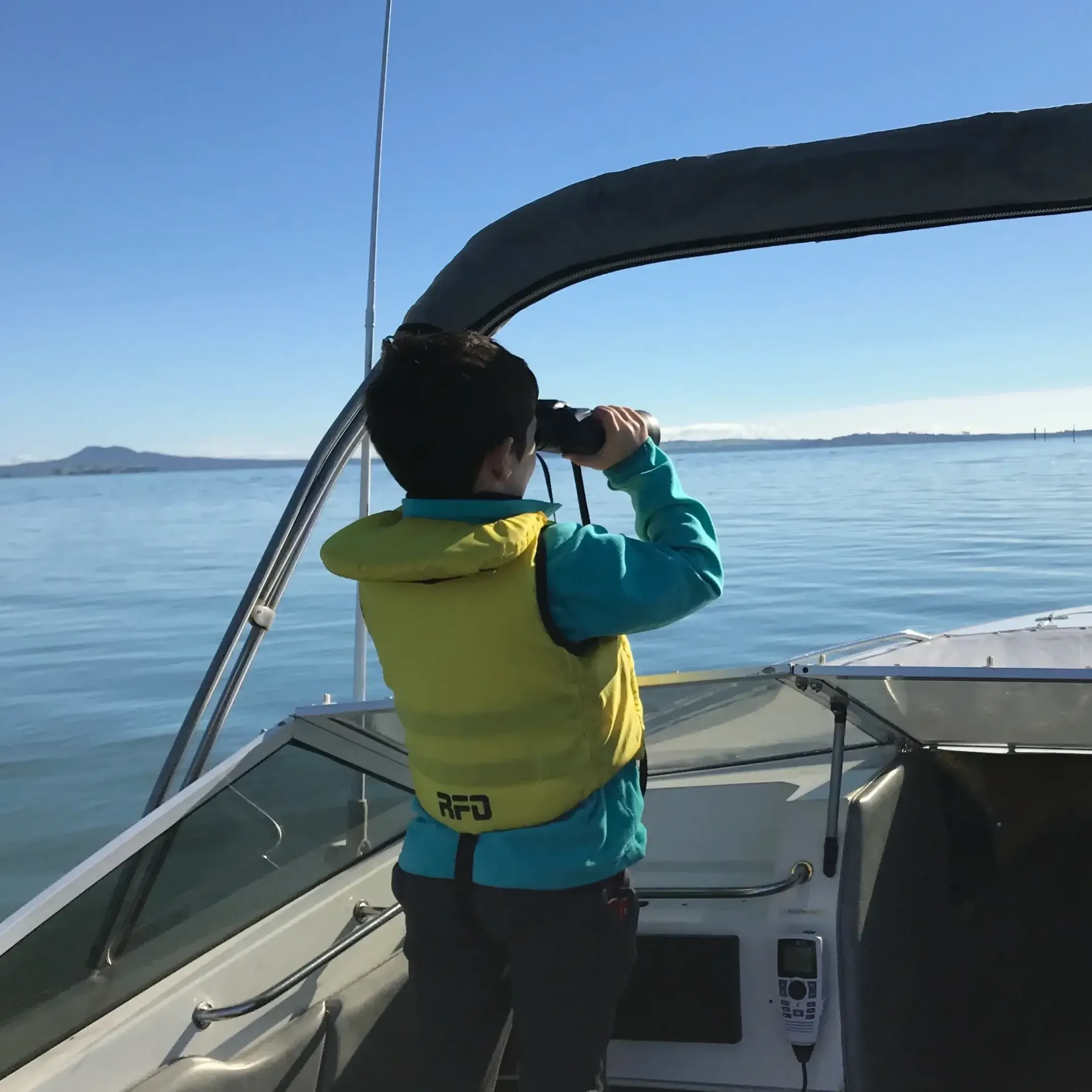 boat on Hauraki Gulf